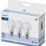 Pack 3 Focos LED Ecohome 13W Philips