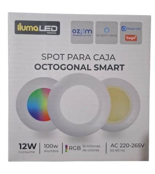 Spot 12W Smart con Octogonal IlumaLed